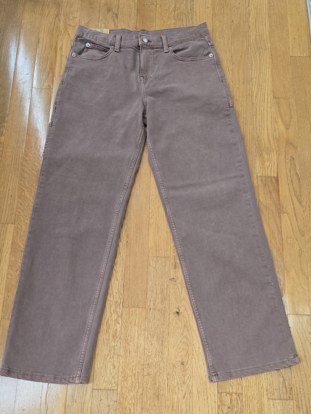 THEREABOUTS BRAND GIRL'S BROWN RELAXED CARPENTER JEANS SIZE 16